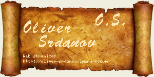Oliver Srdanov vizit kartica